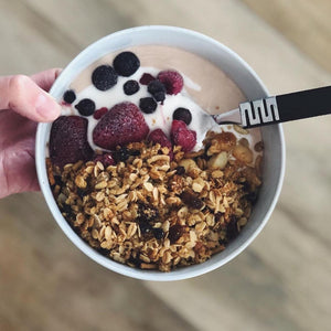 Coconut yogurt smoothie bowl dairy free breakfast idea